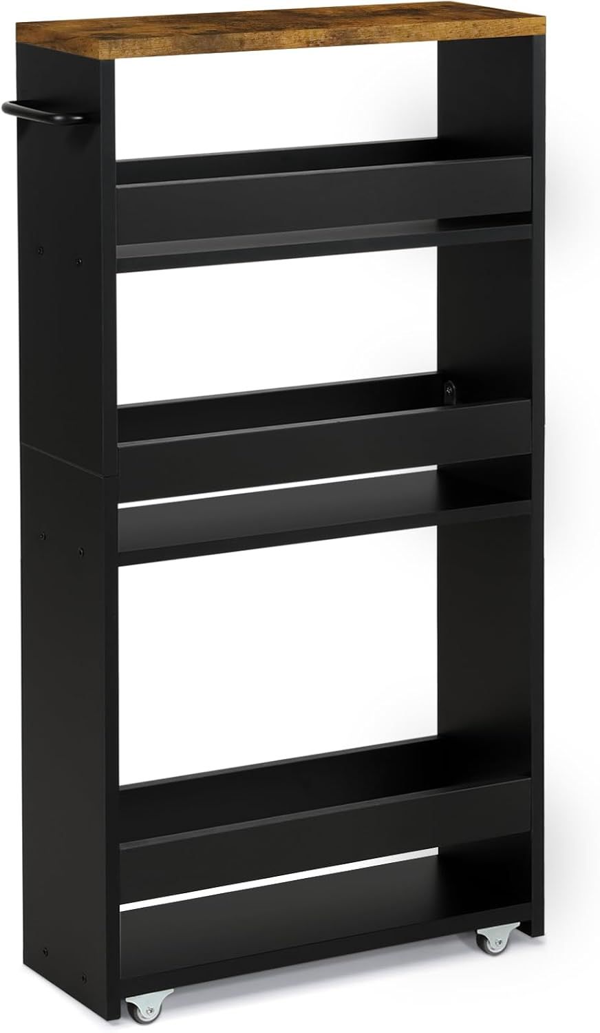 TEAMIX 4 Tier Slim Storage Cart