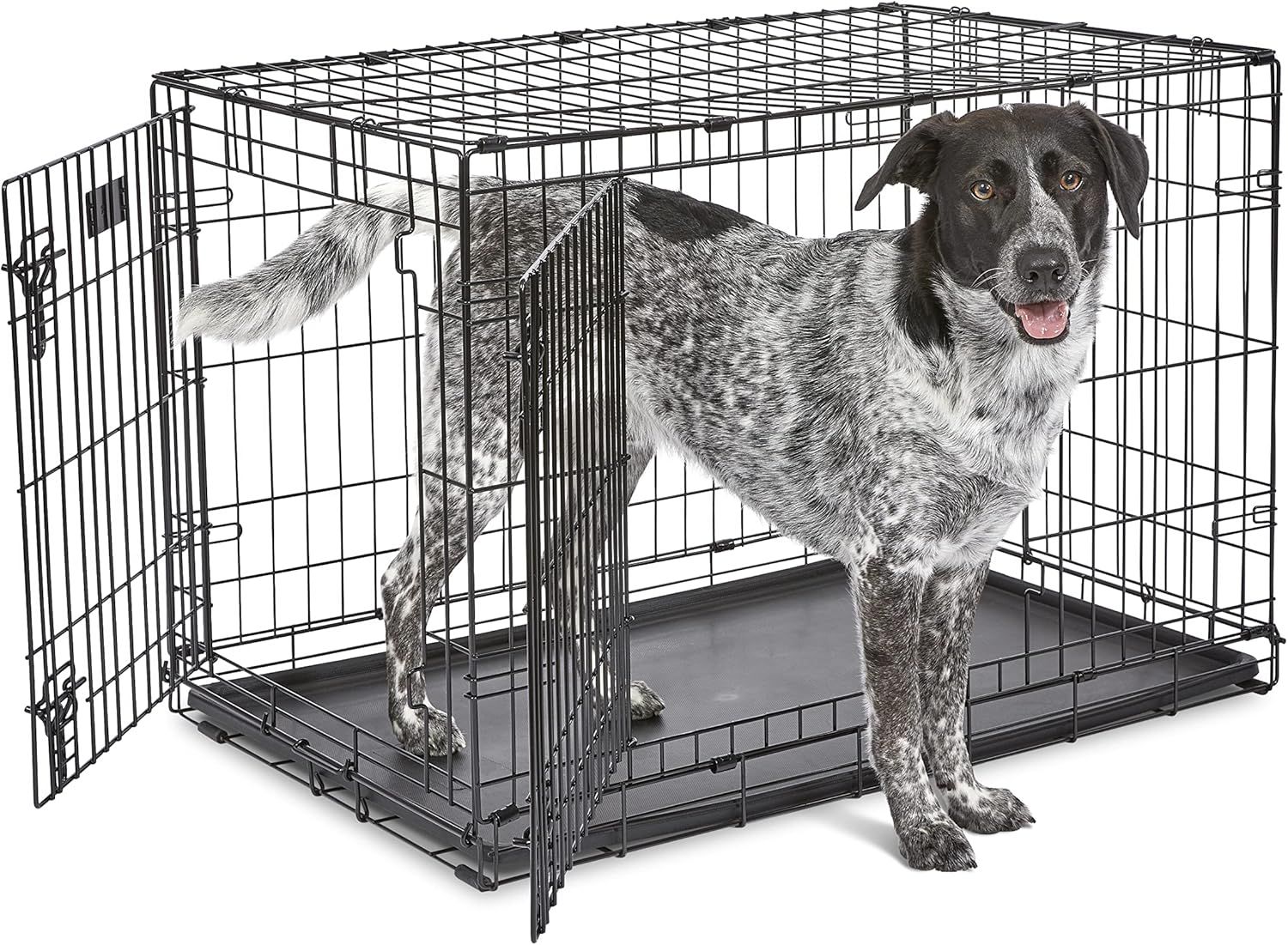 36&quot; Double Door Folding Metal Dog Crate