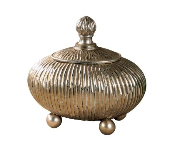 Uttermost Rhona Box with Carved Ribbed Design