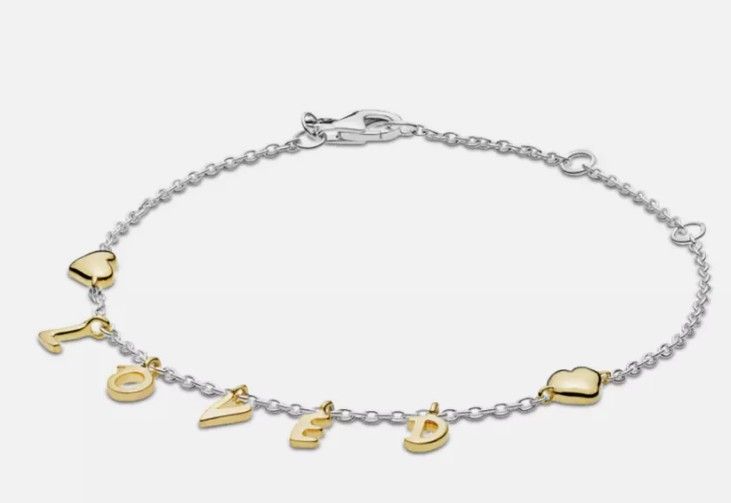 Authentic Pandora Loved Script Bracelet - 567804-20