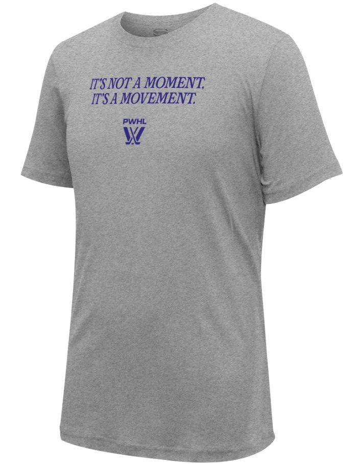 PWHL &quot;It&#39;s Not a Moment, It&#39;s a Movement&quot; T-Shirt, Size: Small