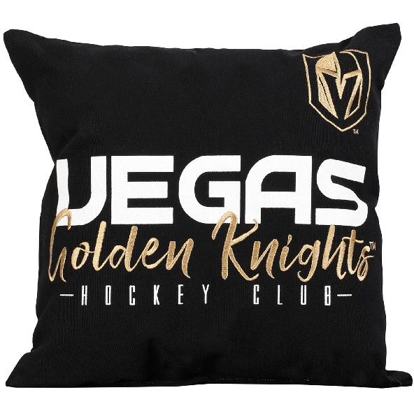 Vegas Golden Knights Embroidered Pillow, 18&quot; x 18&quot;