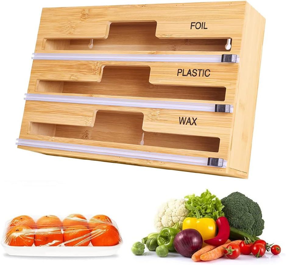 3 in 1 Bamboo Wrap Dispenser