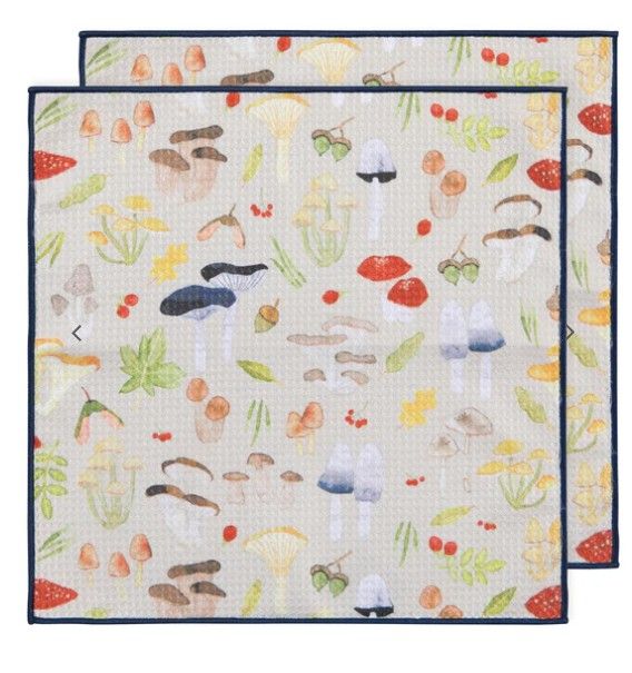 Danica Field Mushroom Recycled Microfibre Dishcloth Set