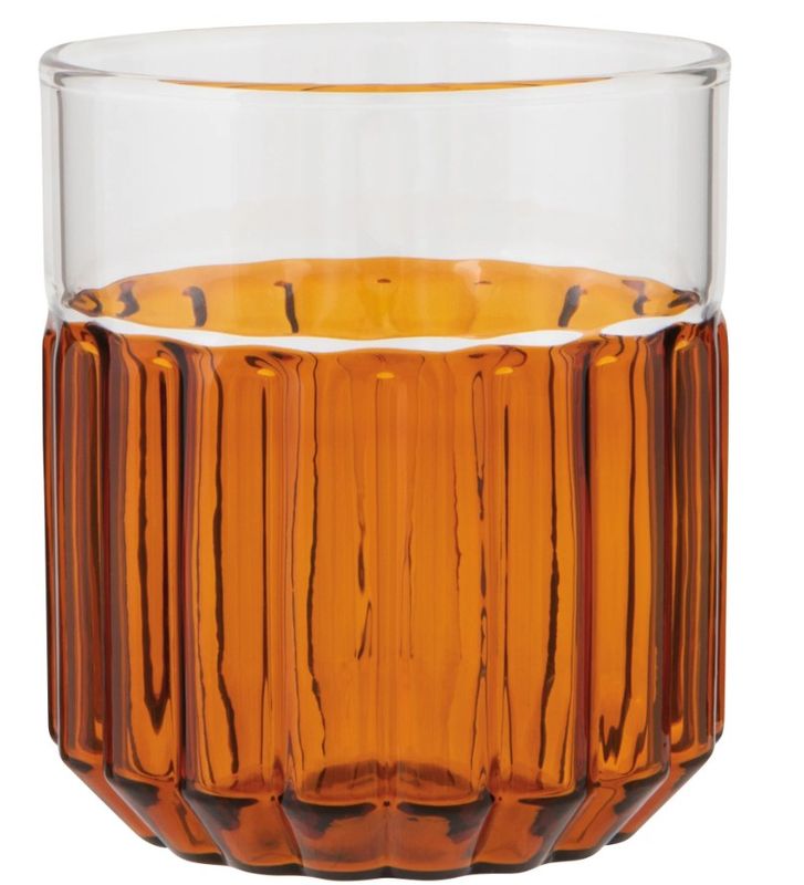 Danica Heirloom Channel Glass 12 oz, Amber