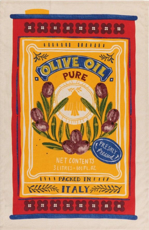 Now Designs by Danica Olive Oil Dishtowel