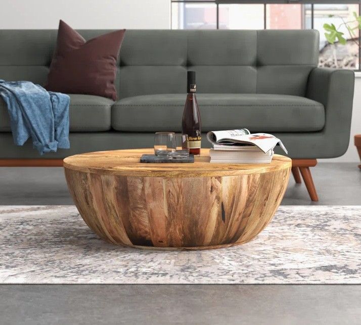 *Imperfect* Joss &amp; Main Teasdale Solid Wood Single Drum Coffee Table