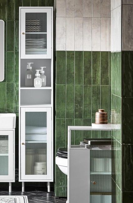 SoBuy Tall Cupboard Bathroom Storage Cabinet
