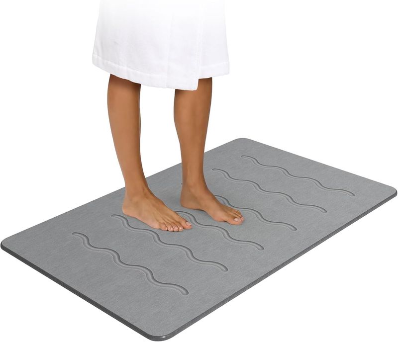 OTHWAY Stone Bath Mat, 32&quot;x 20&quot;