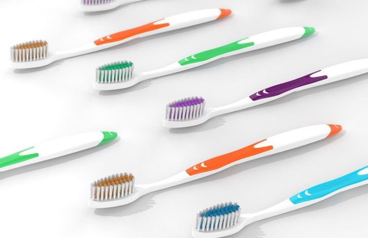 Frekare Individual Toothbrushes; Medium, Color: Orange