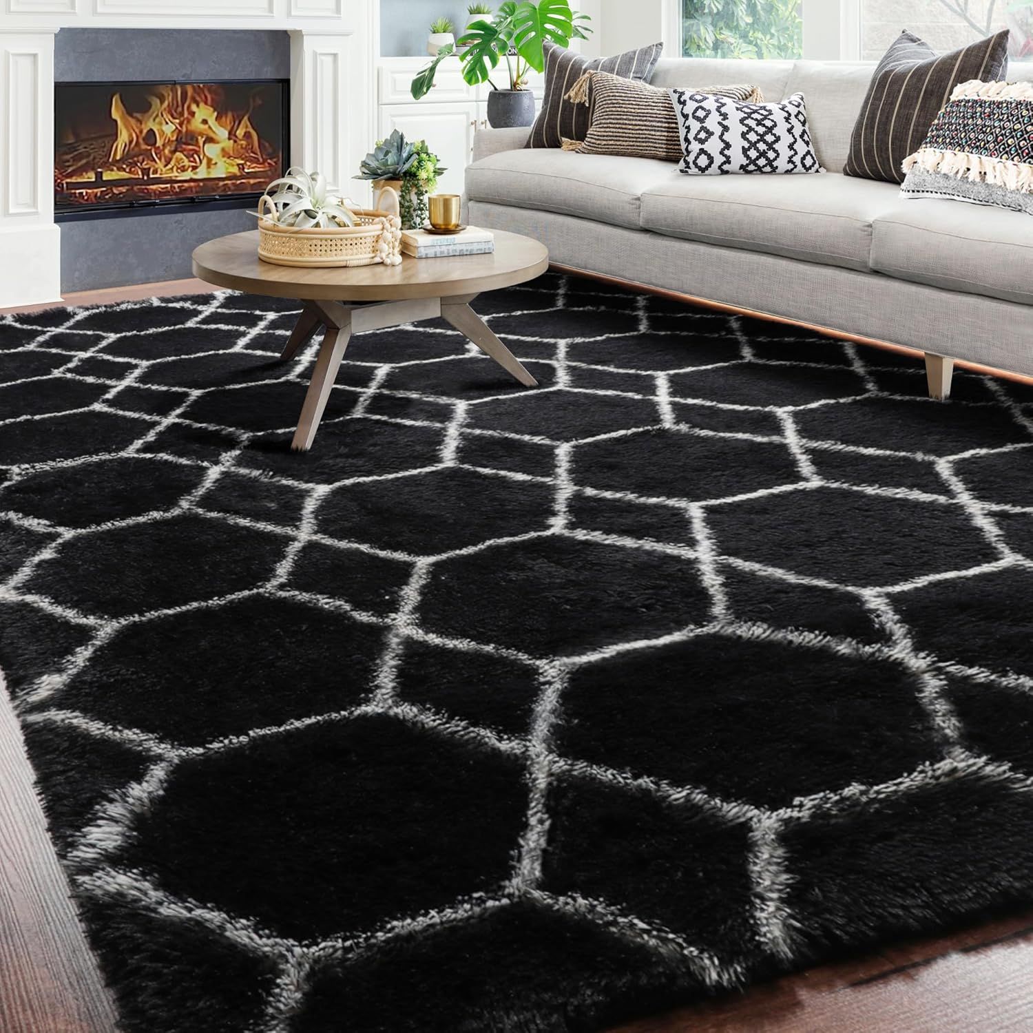 ONASAR 6x9 Shaggy Area Rug
