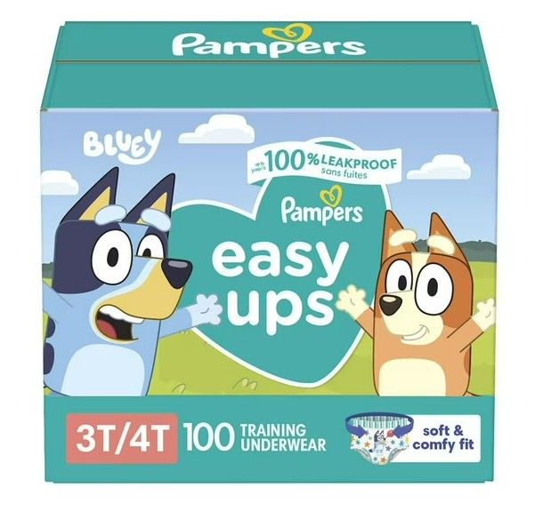 Pampers Easy Ups Training Pants, 3T/4T - 100ct