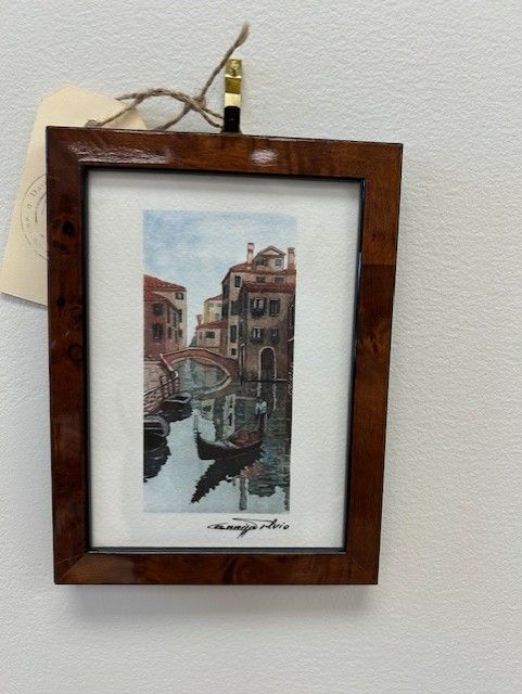Watercolor Postcard Print by Silvio Italy 6.5&quot; x 5&quot;