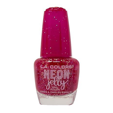 L.A. COLORS Neon Jelly Polish, Ruby Rouge