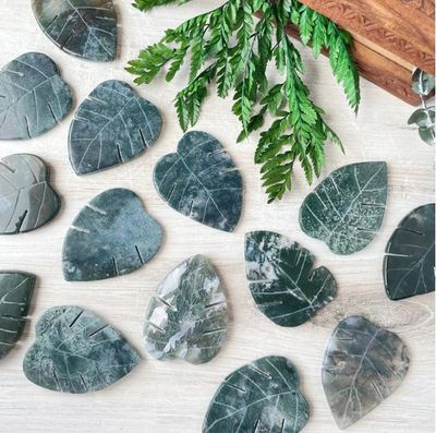 Crystal Leaf Stones