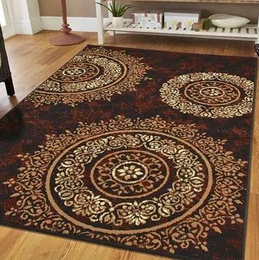 8&#39;x11&#39; Indoor Area Rug, Brown