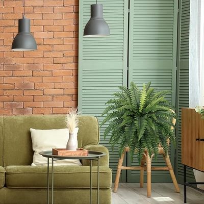 35&quot; Ferns Artificial Bush Plants Large
