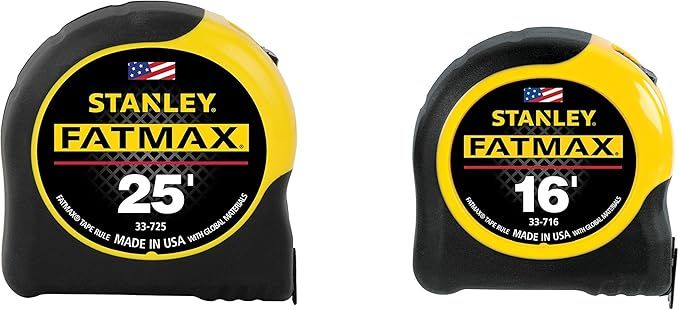 2 Stanley 70-455A 25&#39; &amp; 16&#39; Value Pack Tape Measurers