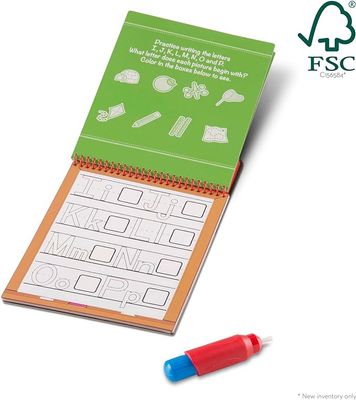 Melissa and Doug On The Go Water Wow! Reusable Water-Reveal Activity Pad - Alphabet