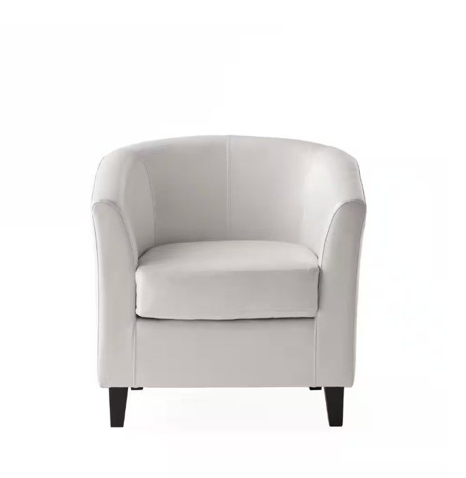 Preston Ivory Upholstered Club Chair