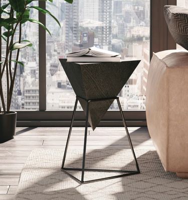 17 Stories Modern Geometric End Table