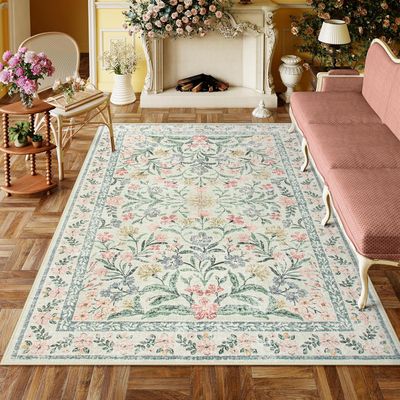 Lahome Boho 6&#39;x9&#39; Floral Area Rug