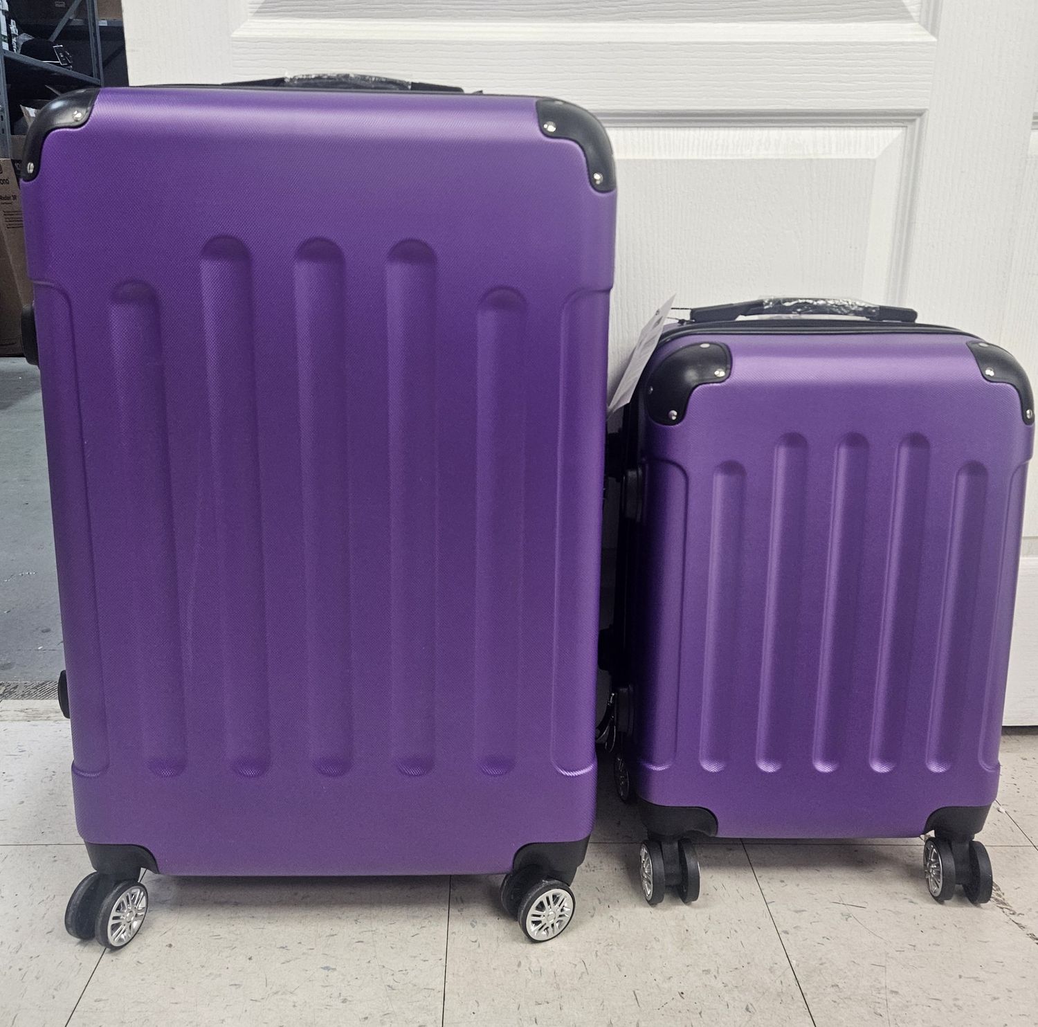 Zimtown 2-Piece Hardside Lightweight Luggage Set