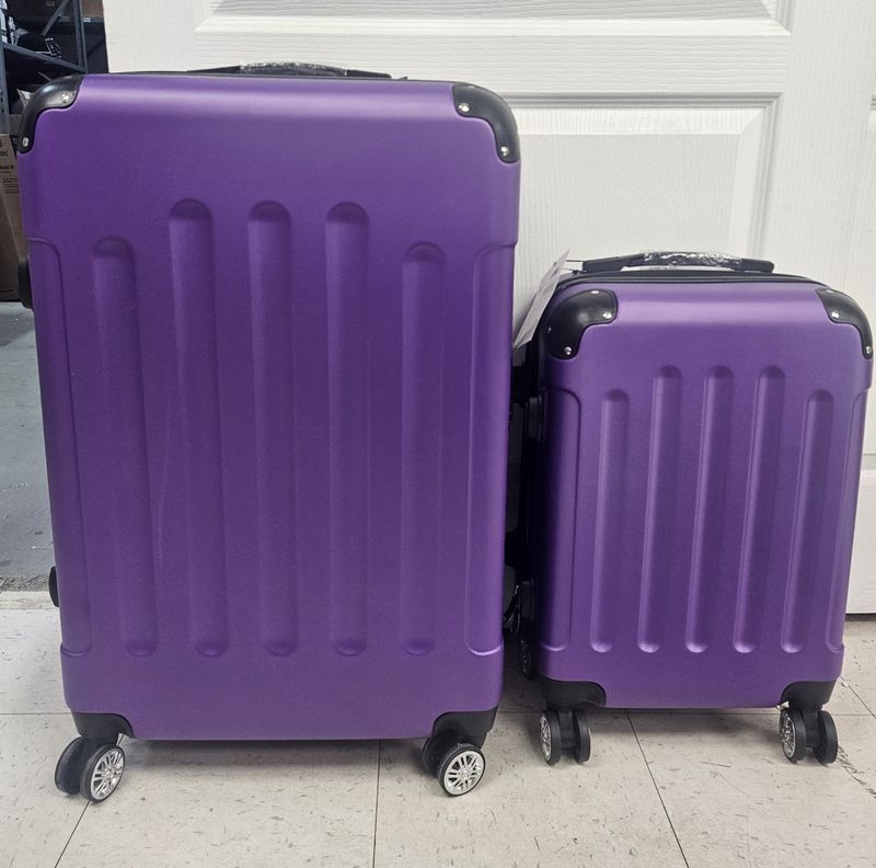 Zimtown 2-Piece Hardside Lightweight Luggage Set