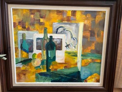 Original Still Life Oil Painting; Signed Bentley