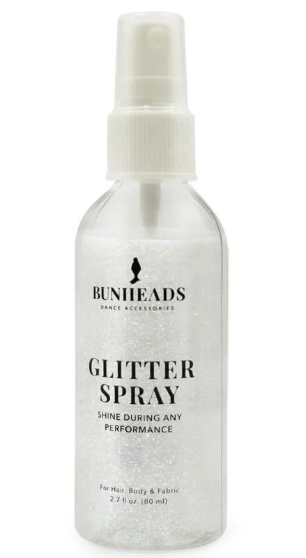 Capezio Bunheads Glitter Spray, 2.7fl.oz/80ml, White