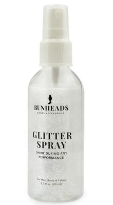 Capezio Bunheads Glitter Spray, 2.7fl.oz/80ml, White