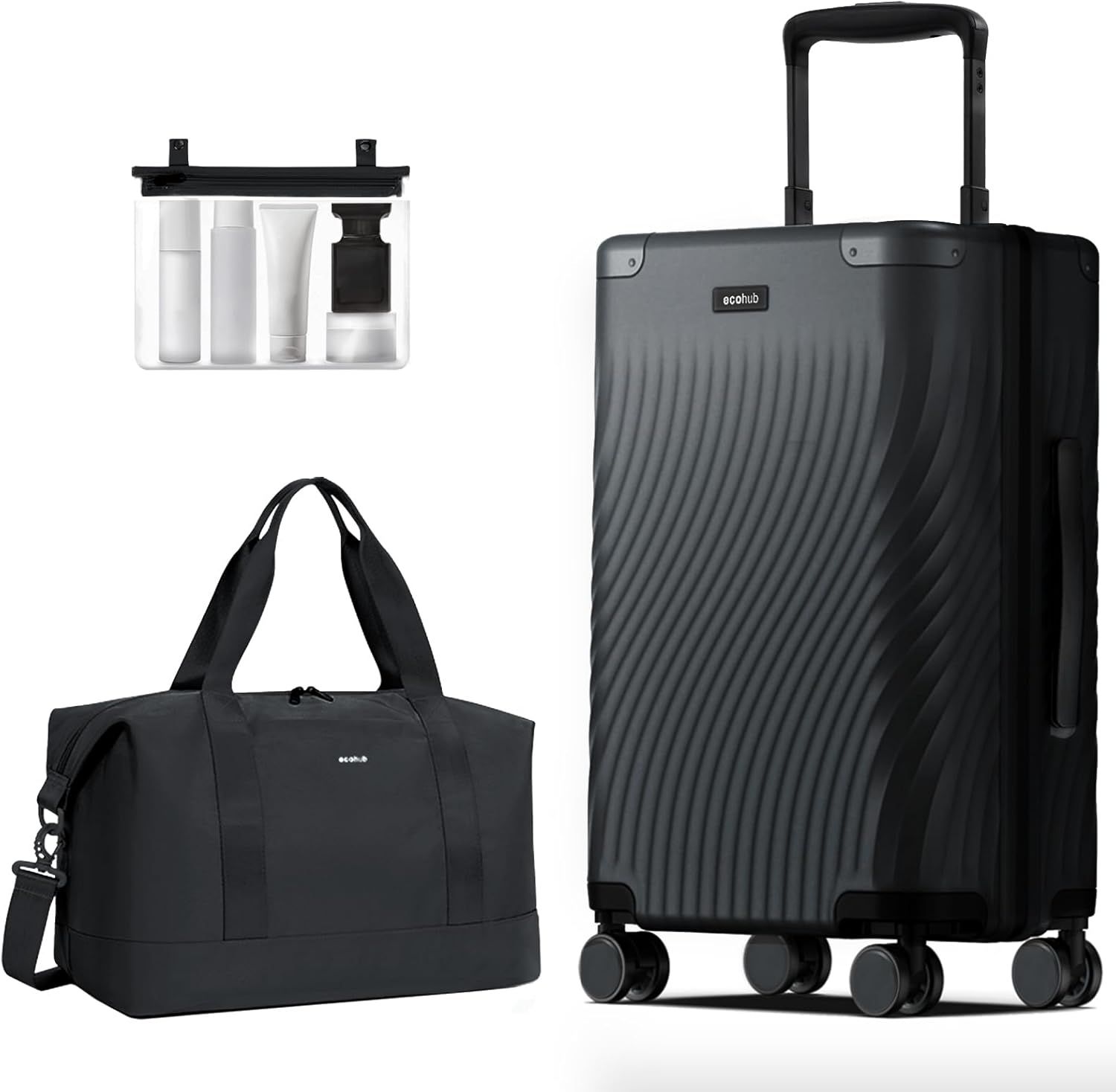 ECOHUB Hardside Expandable Carry On Luggage