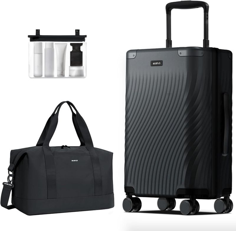ECOHUB Hardside Expandable Carry On Luggage