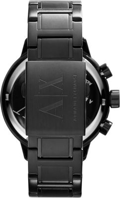 Armani Exchange Men&#39;s Chronograph Black Stainless Steel Watch