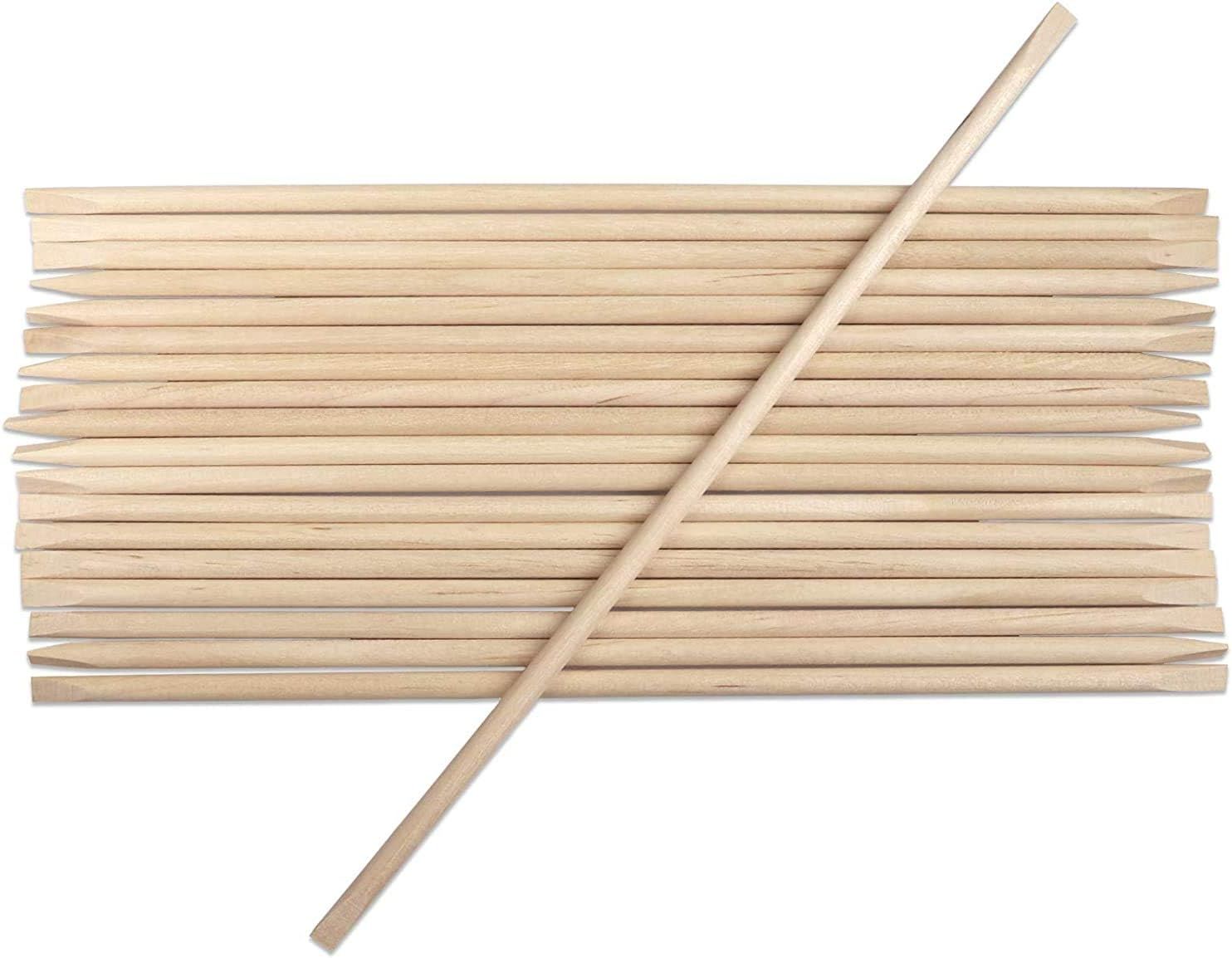BNP 100 Pcs Cuticle Wood Stick Pusher