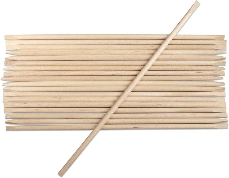 BNP 100 Pcs Cuticle Wood Stick Pusher