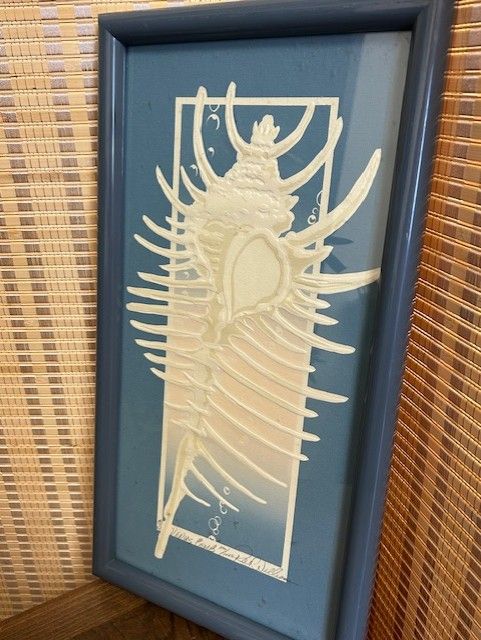 &#39;Venus Comb&#39; 1982 Vintage Roy Williams Pencil SIGNED Embossed Serigraph 1982