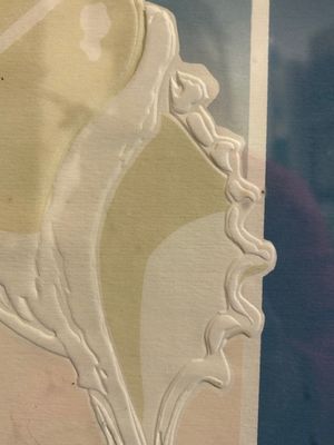 &#39;Tibia&#39; 1982 Vintage Roy Williams Pencil SIGNED Embossed Serigraph