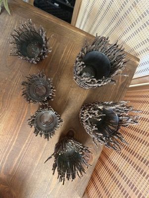 Set of 6 - Twig Tealight Holders