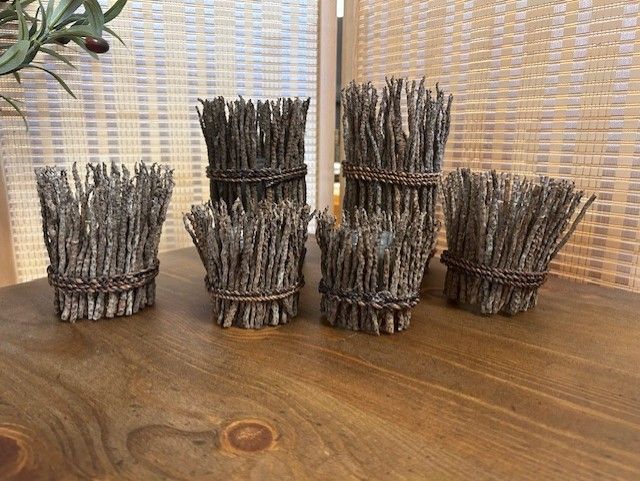 Set of 6 - Twig Tealight Holders