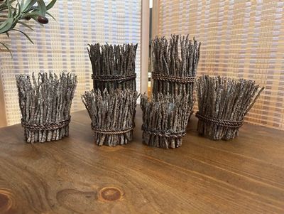 Set of 6 - Twig Tealight Holders