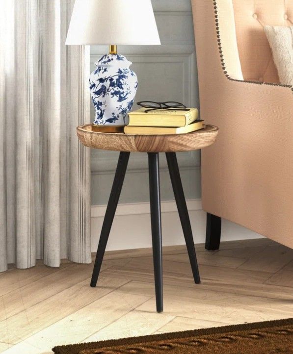 Mercury Row Castiglia Solid Wood Tray Top End Table
