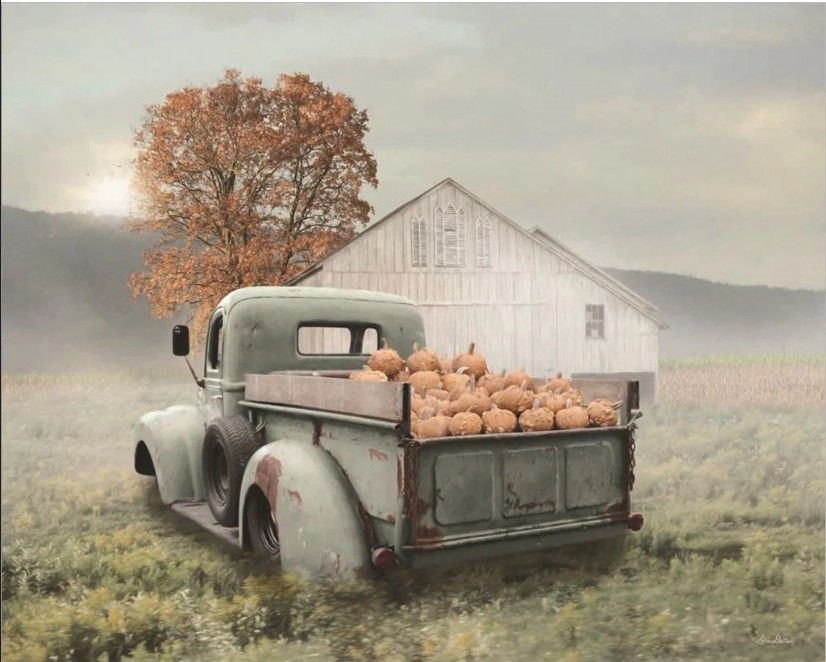 Metaverse Corporation 48&quot;x36&quot; &quot;Pumpkin Season&quot; by Lori Deiter