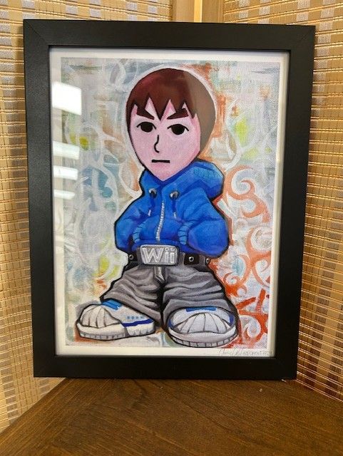 Framed Drip Mii Out Print; KidFigment 2024
