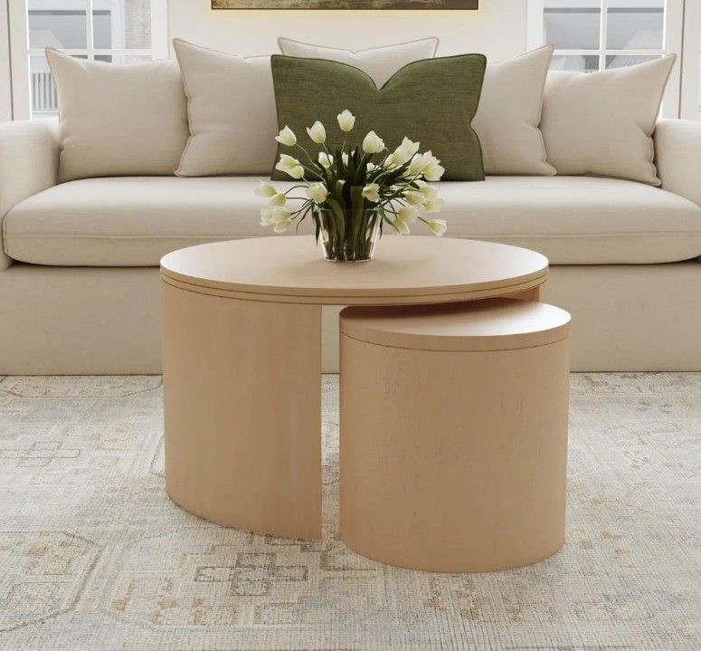 *Imperfect* Wrought Studio Cyrus Solid Wood Nesting Tables Set