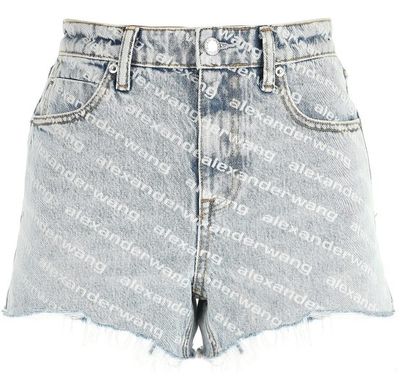 Alexander Wang Women&#39;s Printed Denim Shorts