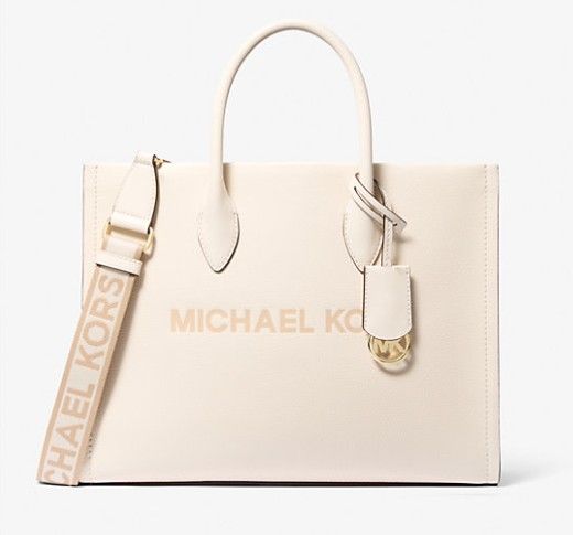 Michael Kors Mirella Medium Pebbled Leather Tote Bag
