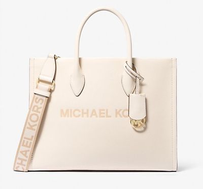 Michael Kors Mirella Medium Pebbled Leather Tote Bag