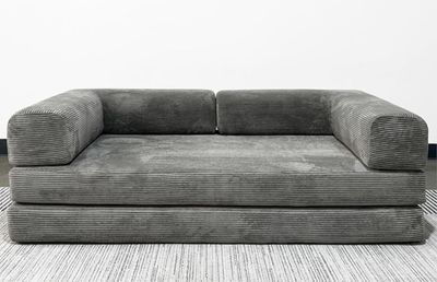 QIUPAI Corduroy Fabric Upholstered Couch