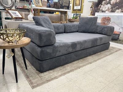 QIUPAI Corduroy Fabric Upholstered Couch